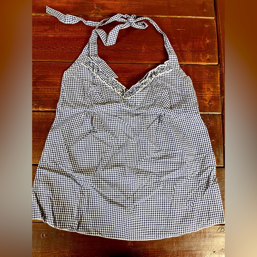 J. Crew Gingham Halter